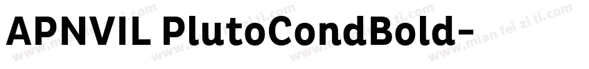 APNVIL PlutoCondBold字体转换